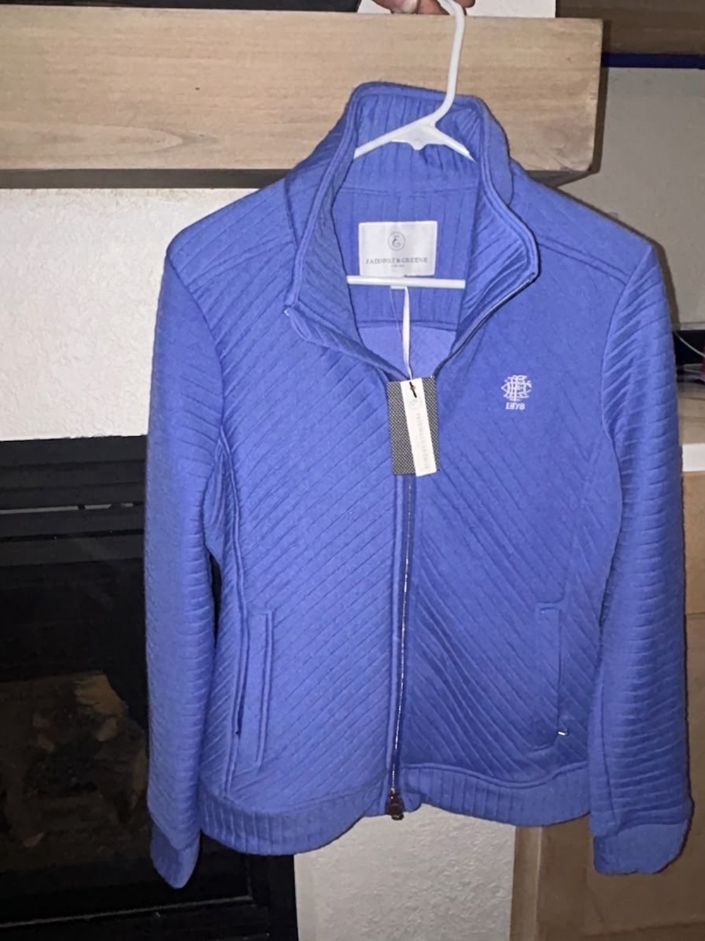 Fairway & Greene Quilted Full-Zip Jacket - Blue